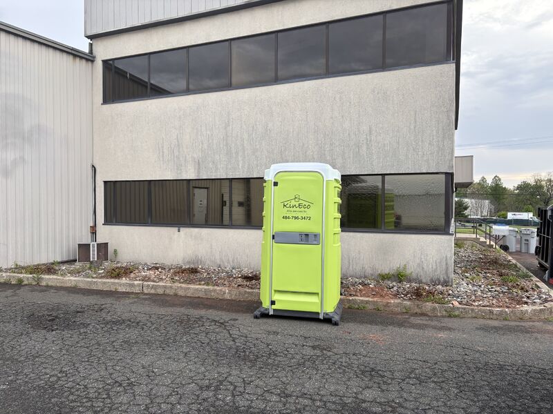 KinEco portable restroom unit exterior